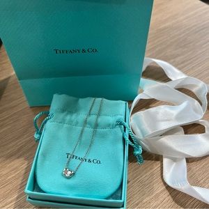 ‼️SOLD‼️Tiffany & Co Silver Elsa Peretti 9mm Bean Pendant 16" Necklace